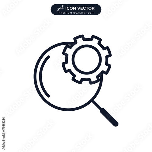 Optimization icon symbol template for graphic and web design collection logo vector illustration