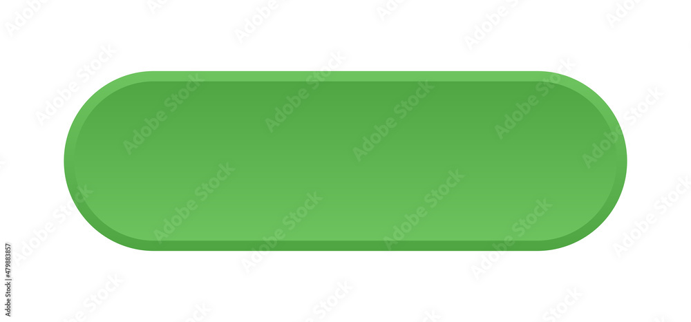 Green blank button label vector illustration. Green blank button label vector illustration.