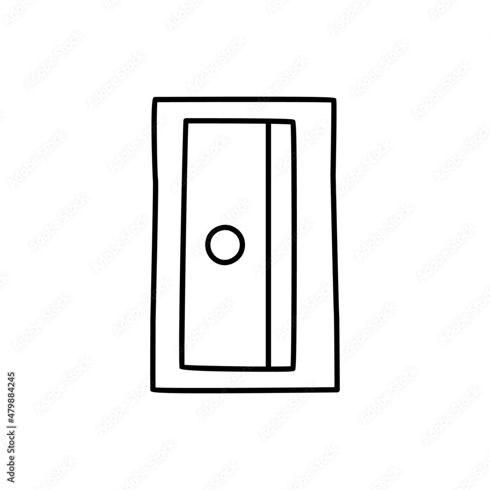 Cutter Knife Icon in black line style icon, style isolated on white background Cutter Knife Icon in black line style icon, style isolated on white background