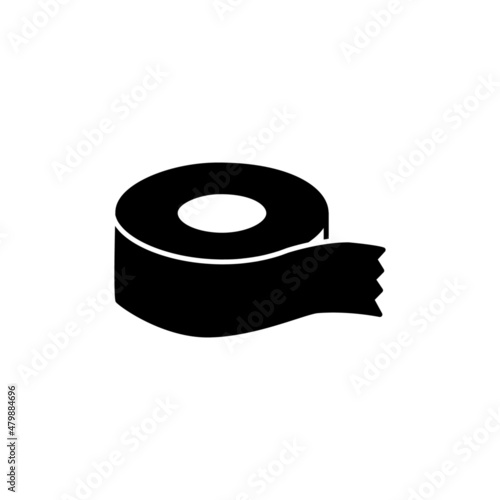 Scotch icon in black flat glyph, filled style isolated on white background