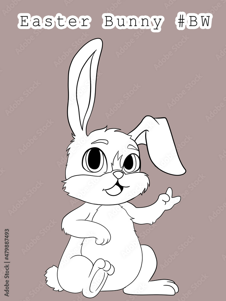 Fototapeta premium Easter Bunny #BW