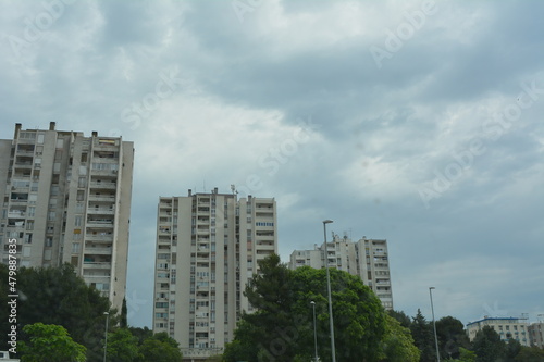 clouds over the city