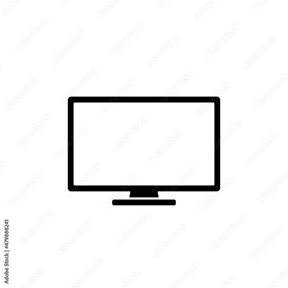 Monitor icon vector illustration. Monitor icon vector illustration.