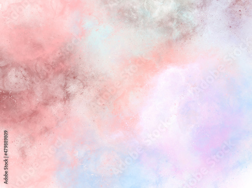 Galaxy painting background in a beautiful light color