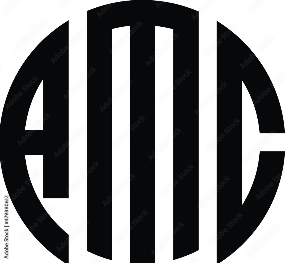 Title: Title: Title: Title: Title: Title: Title: Title: AMC Letter logo design with a circular shape vector in illustration. Title: Title: Title: Title: Title: Title: Title: Title: AMC Letter logo design with a circular shape vector in illustration.