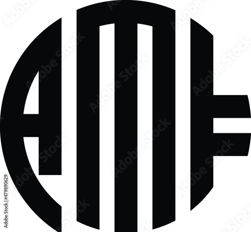 Free Download Title: Title: Title: Title: Title: Title: Title: Title: AMF Letter logo design with a circular shape vector in illustration. - GFXLoad