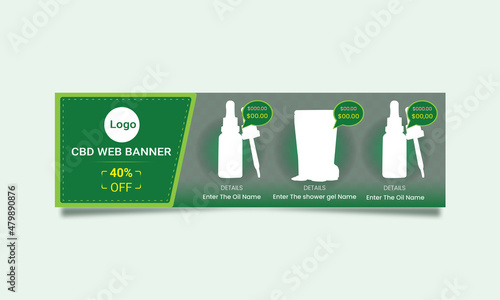CBD Oil  Web Banner Design.