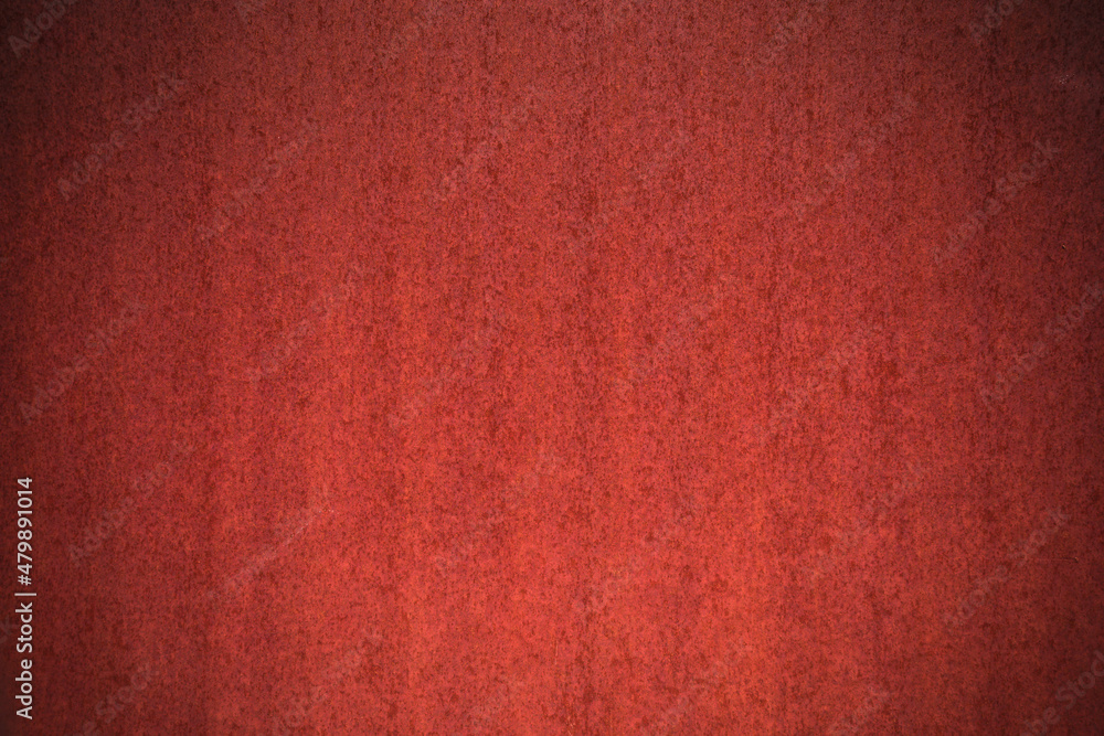Fototapeta premium red old rustic steel plate for background,ready for product display montage.