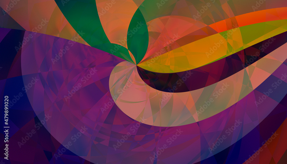 Abstract multicolored gradient geometric background.