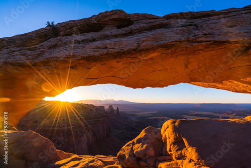 Mesa arch,Canyonland National park at sunrise,Moab,Utah,usa. ud.