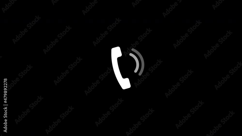 handset icon animation. 4K Video motion Animation. handset icon animation. 4K Video motion Animation.