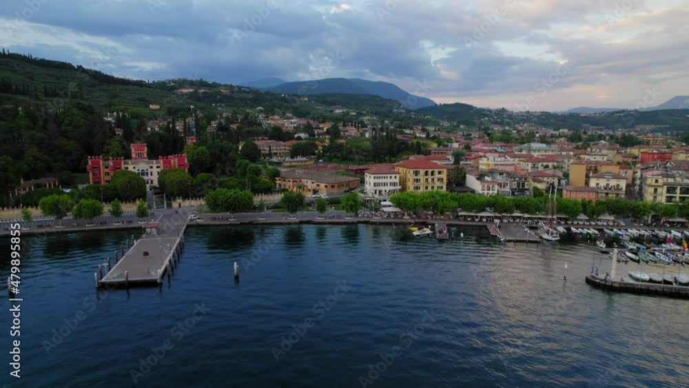 4K drone view of Lake of Garda 4K drone view of Lake of Garda