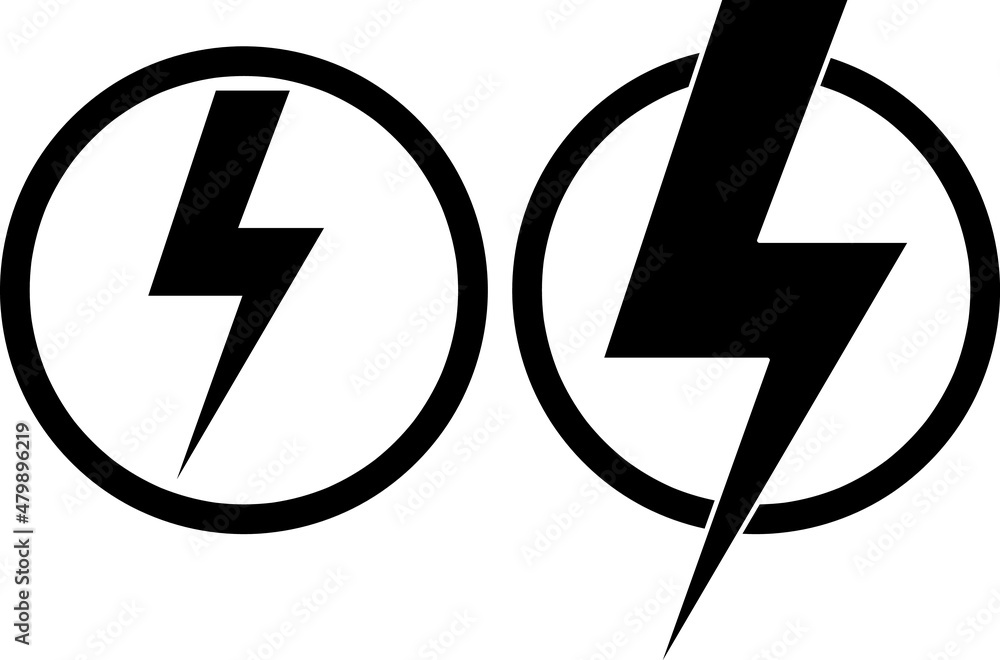 lightning bolt icon of glyph style design vector template.eps lightning bolt icon of glyph style design vector template.eps
