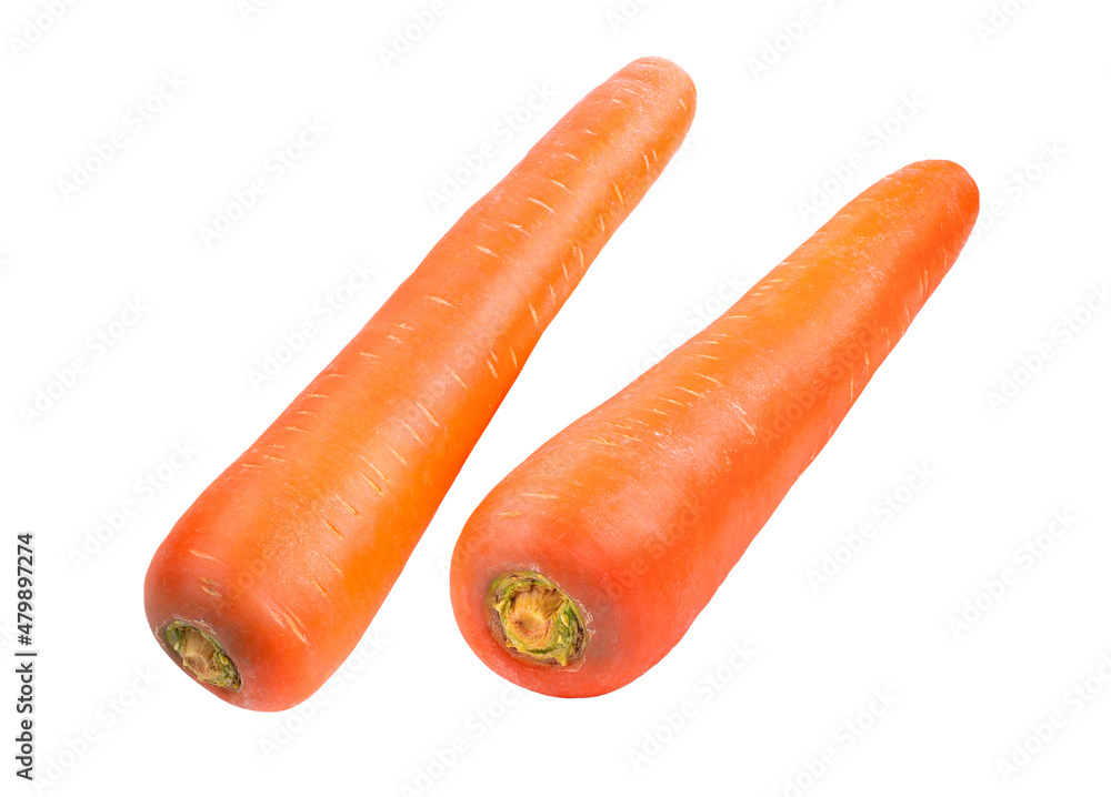 Fresh carrot on a white background Fresh carrot on a white background