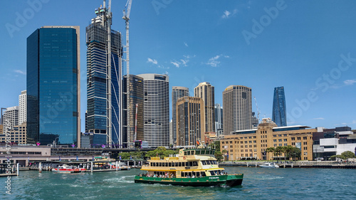 Fotografie, Obraz View of Circular Key and wharf where ferries arrive and depart on the Sydney Har