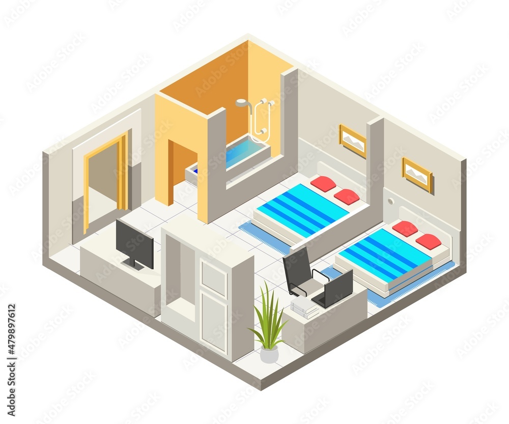 Hotel room with workplace Hotel room with workplace