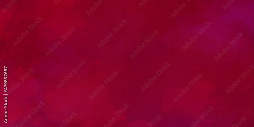 abstract red background. Dark red magenta concrete paper texture background banner panorama. 