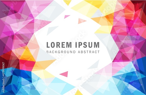 background triangle liquid colorful geometric abstract landing page design