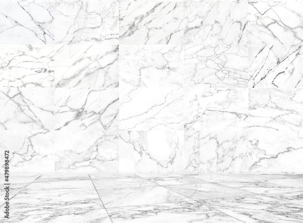 Abstract Natural texture marble floor on background : Top view of marble table for graphic stand product, interior design or montage display your object.
