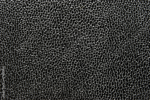 Black grainy leather texture as background