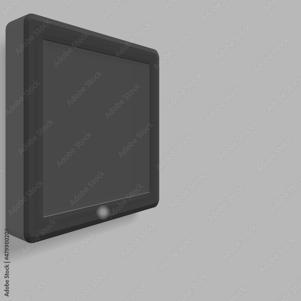 3D rendered tv icon with copyspace. 3D rendered tv icon with copyspace.