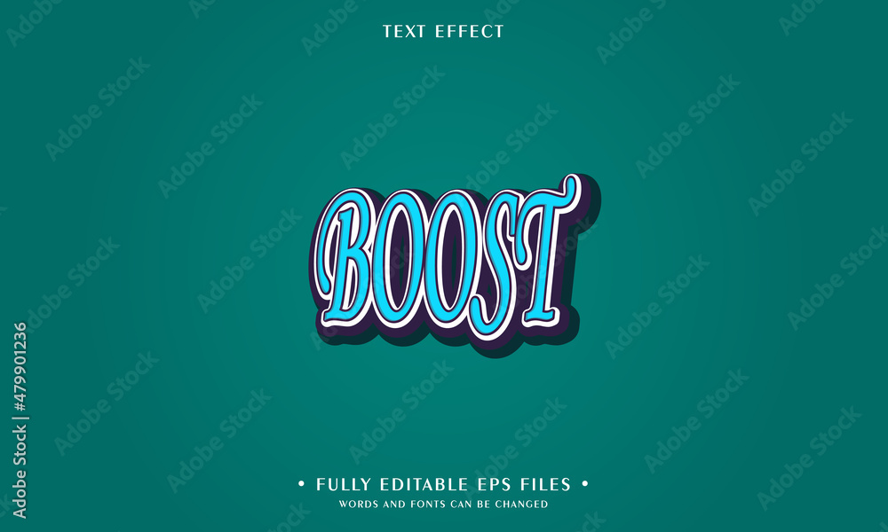 Boost style editable text effect