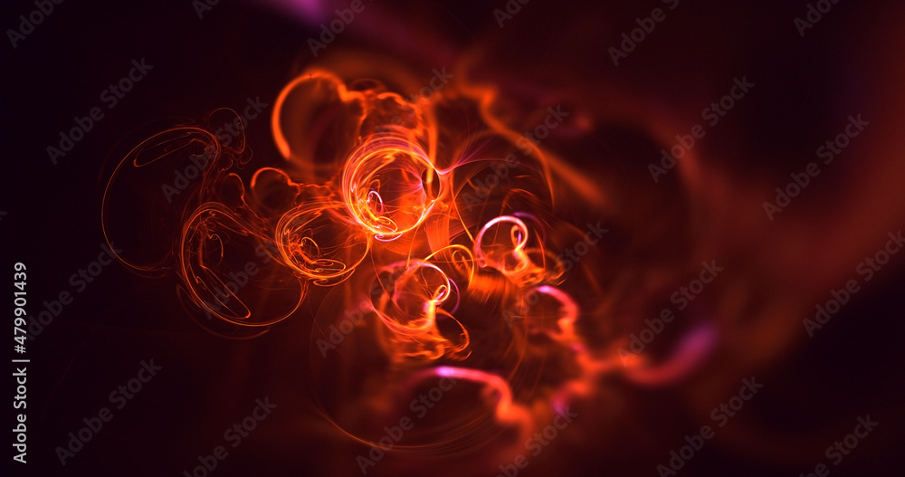 3D rendering abstract multicolor fractal light background 3D rendering abstract multicolor fractal light background