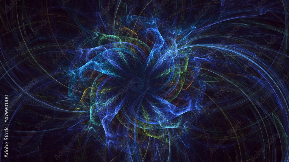 3D rendering abstract round light background 3D rendering abstract round light background