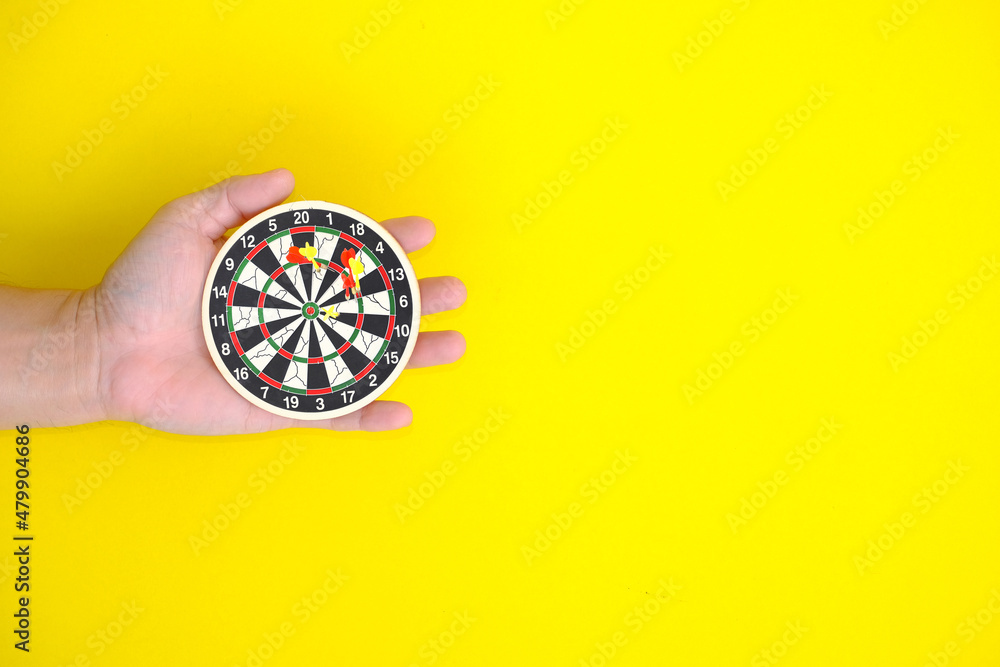 Business's objective. Dartboard is the aim and goal, and dart is an opportunity. As a concept, each of these offer a challenge in company marketing.