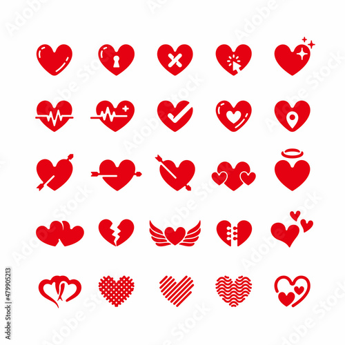 Red Love design with different concept.