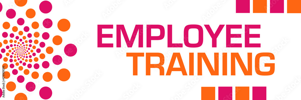 Employee Training Pink Orange Dots Horizontal
Employee Training Pink Orange Dots Horizontal