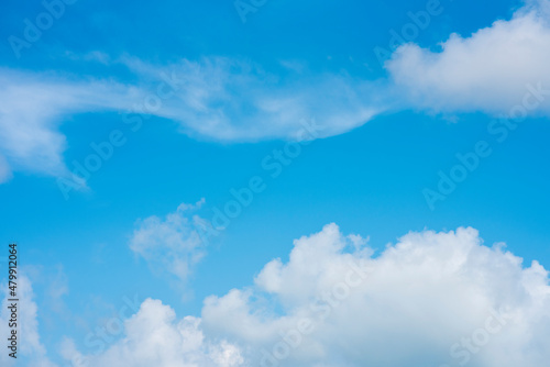 blue sky and clouds