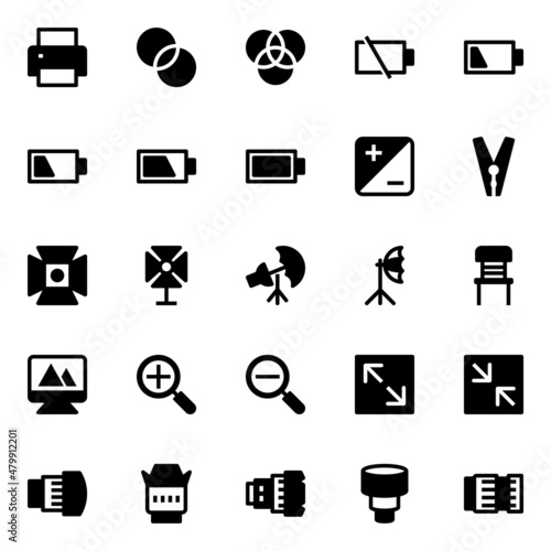 Glyph icons for photography.