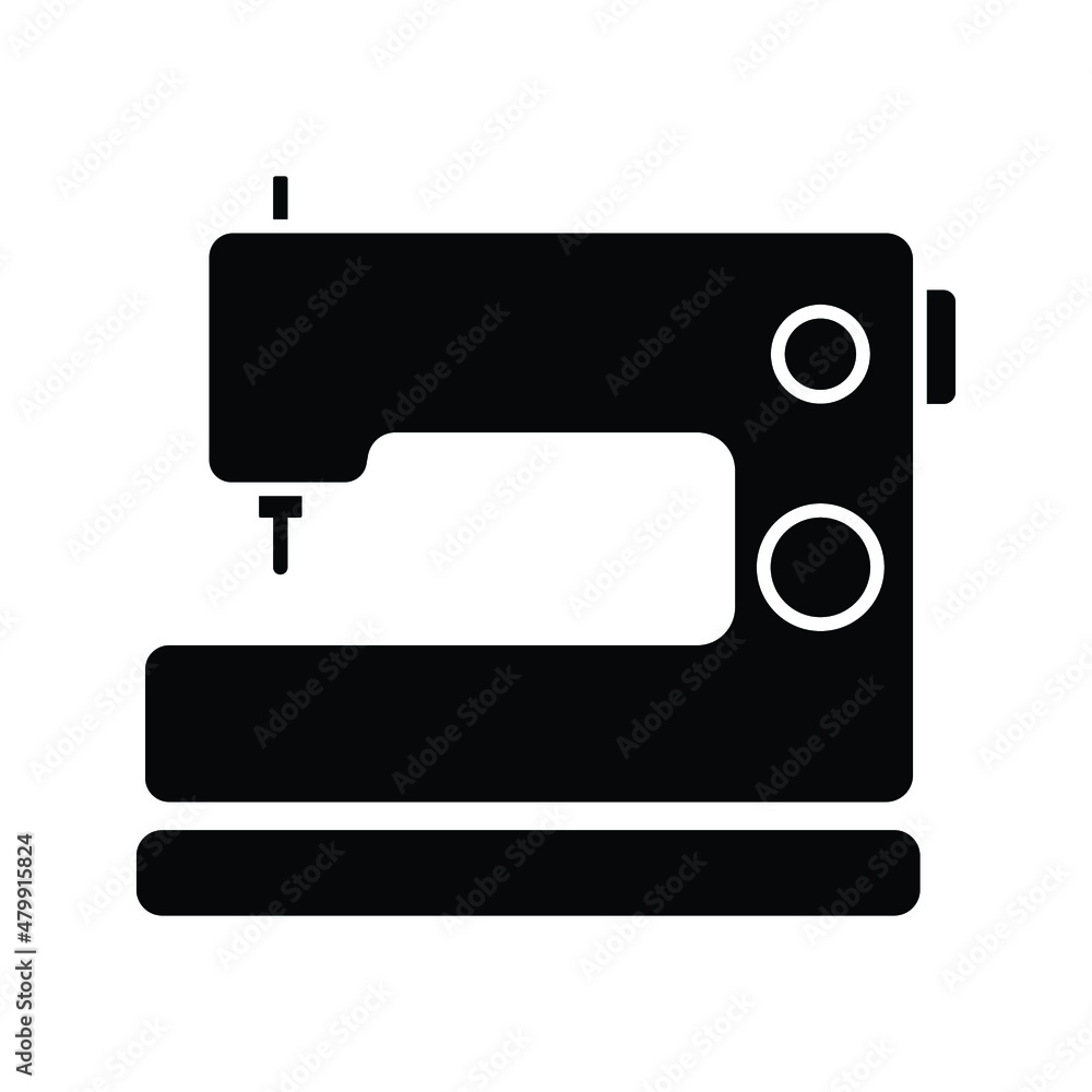 Electric sewing machine icon.style sign for mobile concept and web design. Sewing machine vector icon. Symbol, logo illustration. Vector graphics on white background Electric sewing machine icon.style sign for mobile concept and web design. Sewing machine vector icon. Symbol, logo illustration. Vector graphics on white background