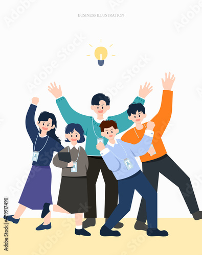 Illustration of business people design
