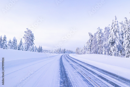 snow covered road © Artem
