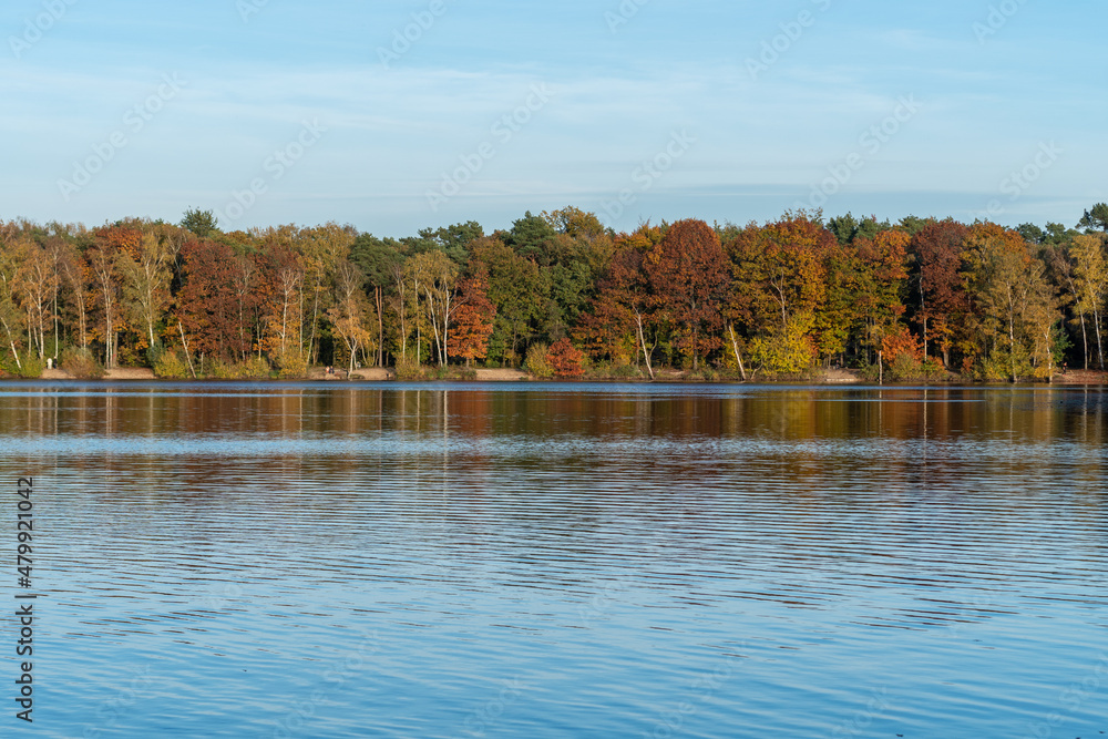 A sunny autumn day on the six lake plateau in Duisburg A sunny autumn day on the six lake plateau in Duisburg