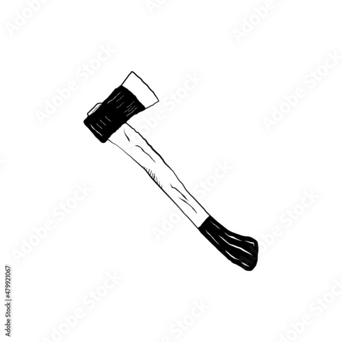 Axe Hand Drawn Vector