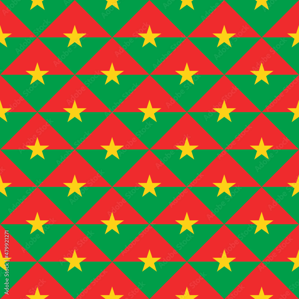 seamless pattern of burkina faso flag. vector illustration. print, book cover, wrapping paper, decoration, banner and etc seamless pattern of burkina faso flag. vector illustration. print, book cover, wrapping paper, decoration, banner and etc