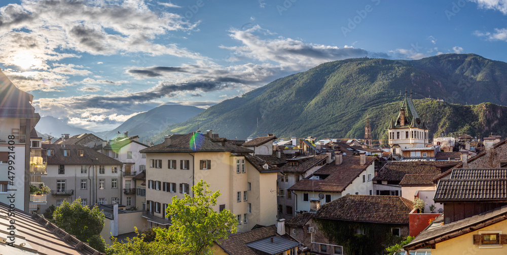 A sunny day in Bolzano, South Tyrol, Italy