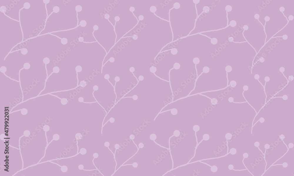 light purple background with wavy lines set at circle ends