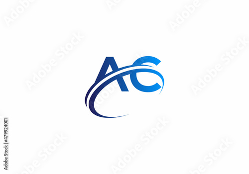 Initial Letter AC Modern Monogram Logo Design in vector
