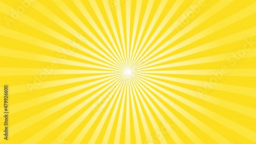 Wallpaper Mural Radiate yellow lines spin around the center of the 4K yellow background. Torontodigital.ca