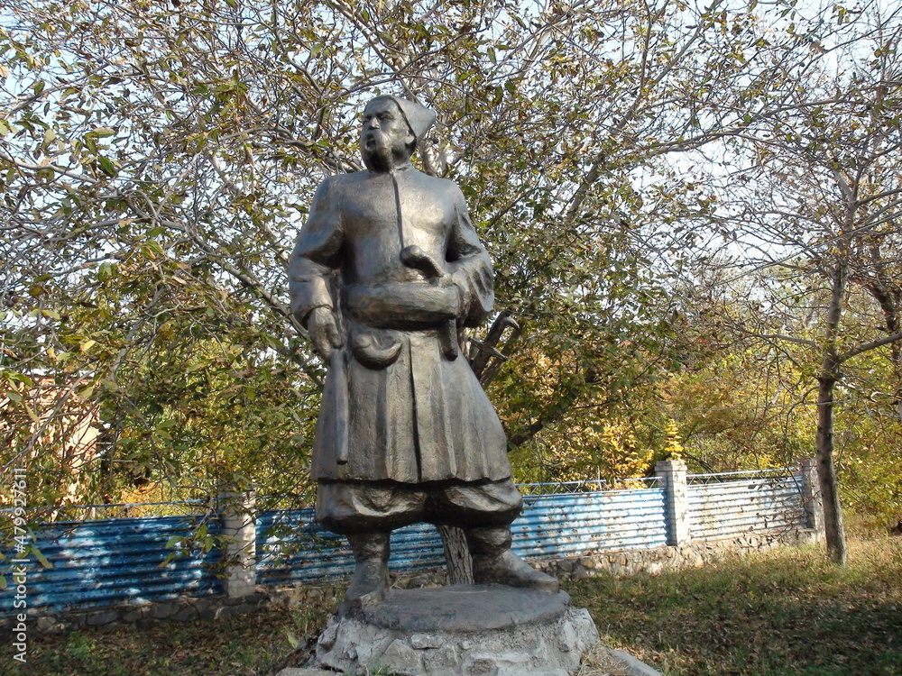Fototapeta premium Perpetuation of the Zaporozhian Cossacks protecting the Ukrainian lands from the invasion of numerous enemies.