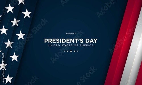 Tela President's Day Background Design. Vector Illustration.