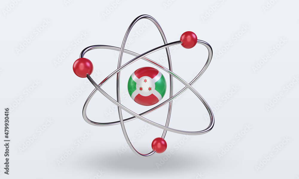 3d science day Burundi flag rendering front view 3d science day Burundi flag rendering front view