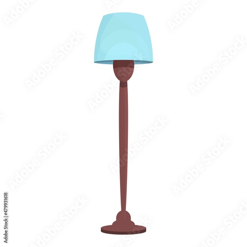 House torchere icon cartoon vector. Lamp stand. Interior light