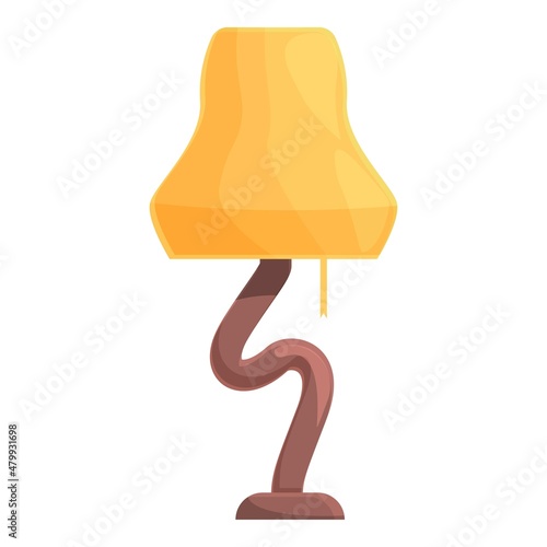 Torchere light icon cartoon vector. Floor lamp. Modern home