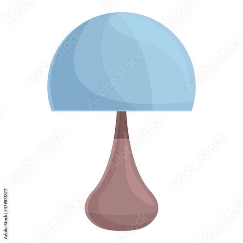 Table lamp icon cartoon vector. Interior stand. House office