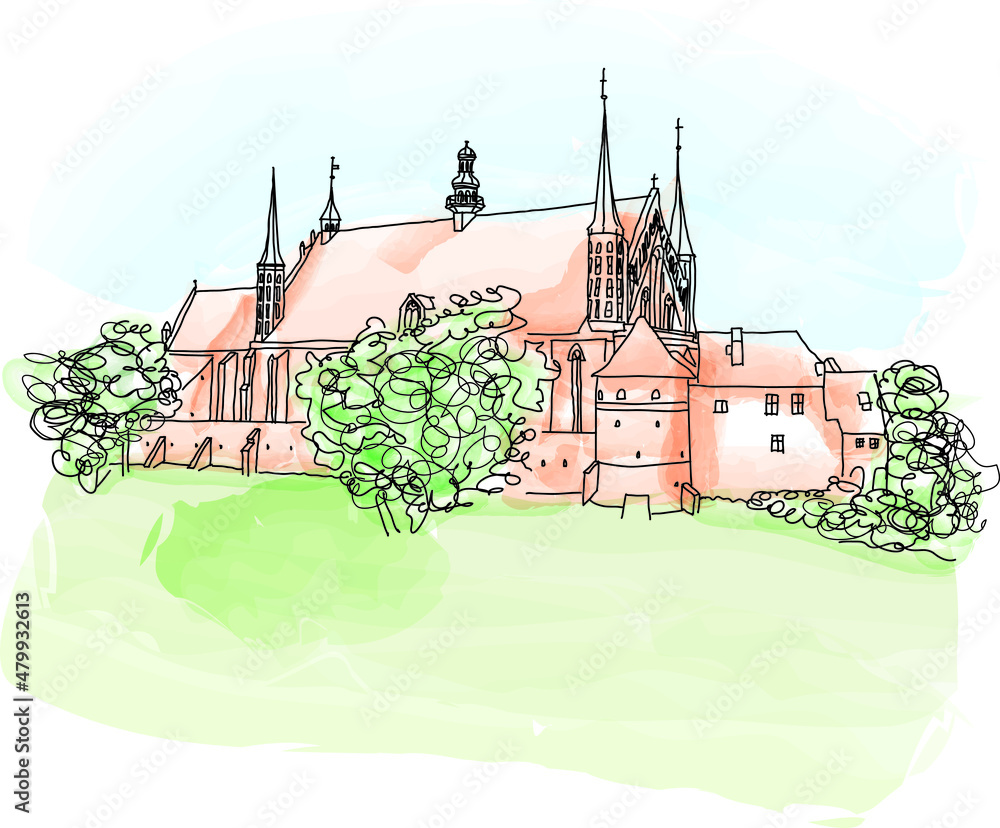 Frombork - the place most strongly associated with the life and activity of Nicolaus Copernicus. This is where his life's work was created, which turned upside down the cosmology to date.